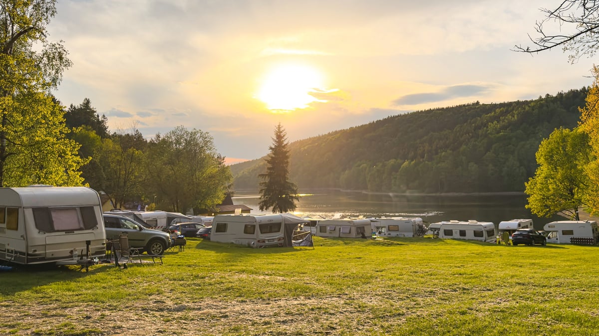Puesta de sol desde el camping